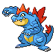Feraligatr front-facing sprite from Pokémon Pearl