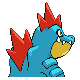 Feraligatr back-facing sprite from Pokémon SoulSilver