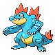 Feraligatr front-facing sprite from Pokémon SoulSilver
