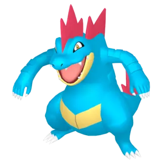 Feraligatr front-facing sprite from Pokémon Violet