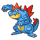 Feraligatr front-facing sprite from Pokémon Platinum