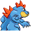 Feraligatr back-facing sprite from Pokémon Sapphire