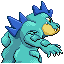 Feraligatr shiny back-facing sprite from Pokémon Sapphire