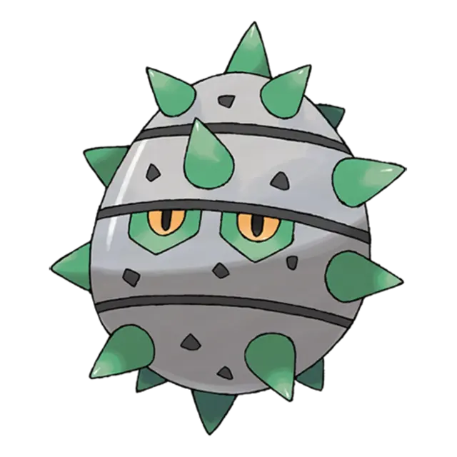 Ferroseed, the Thorn Seed Pokémon — Grass/Steel-type Pokémon official artwork