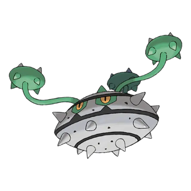 Ferrothorn, the Thorn Pod Pokémon — Grass/Steel-type Pokémon official artwork