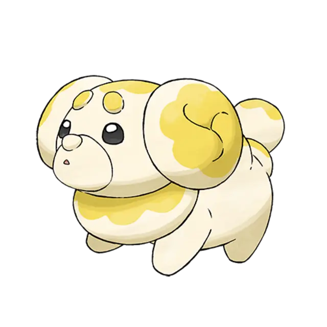 Fidough, the Puppy Pokémon — Fairy-type Pokémon official artwork