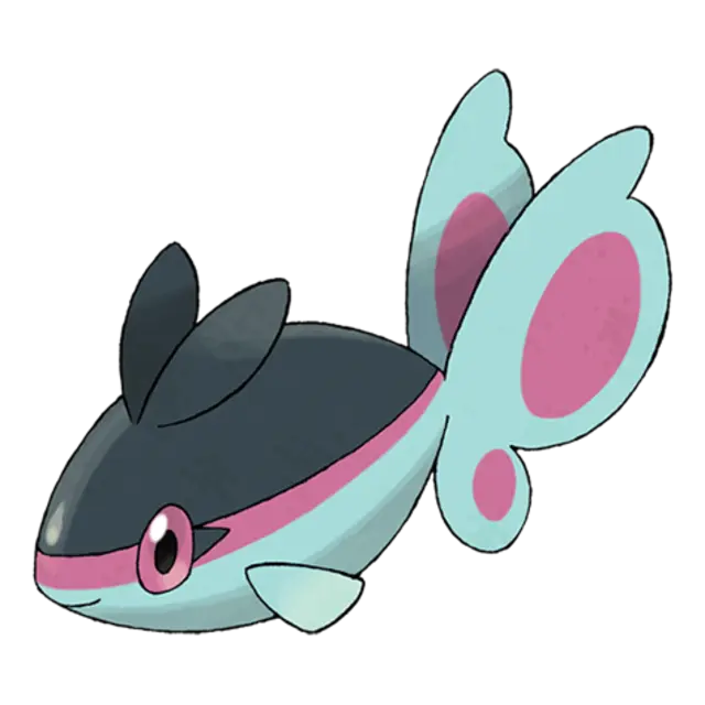 Finneon, the Wing Fish Pokémon — Water-type Pokémon official artwork