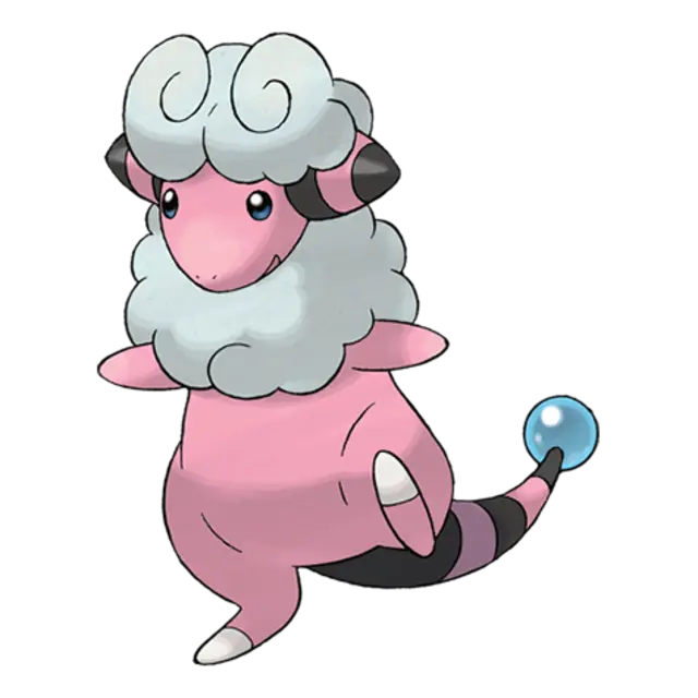 Flaaffy, the Wool Pokémon — Electric-type Pokémon official artwork