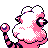 Flaaffy back-facing sprite from Pokémon Crystal