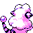 Flaaffy shiny back-facing sprite from Pokémon Crystal