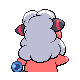 Flaaffy back-facing sprite from Pokémon Diamond