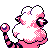 Flaaffy back-facing sprite from Pokémon Silver