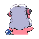Flaaffy back-facing sprite from Pokémon SoulSilver