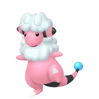 Flaaffy front-facing sprite from Pokémon Moon