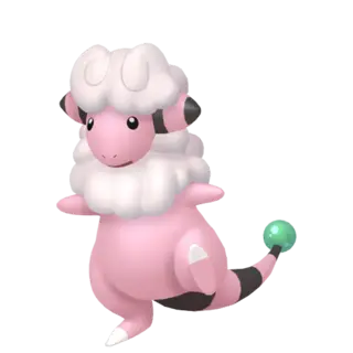 Flaaffy shiny front-facing sprite from Pokémon Moon