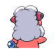 Flaaffy back-facing sprite from Pokémon Platinum