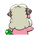 Flaaffy shiny back-facing sprite from Pokémon Platinum