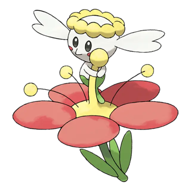 Flabebe, the Single Bloom Pokémon — Fairy-type Pokémon official artwork