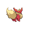 Flareon back-facing sprite from Pokémon Black 2
