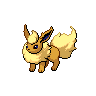 Flareon shiny front-facing sprite from Pokémon Black