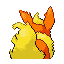Flareon back-facing sprite from Pokémon FireRed