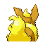 Flareon shiny back-facing sprite from Pokémon FireRed