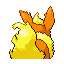 Flareon back-facing sprite from Pokémon Sapphire