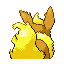 Flareon shiny back-facing sprite from Pokémon Sapphire