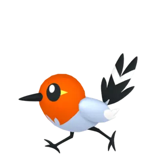 Fletchling front-facing sprite from Legends Za