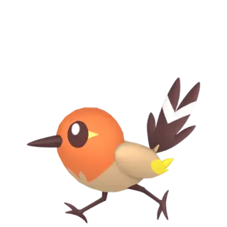 Fletchling shiny front-facing sprite from Legends Za