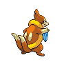 Floatzel back-facing sprite from Pokémon Black