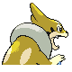 Floatzel shiny back-facing sprite from Pokémon Diamond