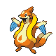 Floatzel front-facing sprite from Pokémon HeartGold