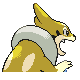 Floatzel shiny back-facing sprite from Pokémon Platinum