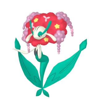 Florges front-facing sprite from Pokémon Y