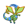Flygon shiny back-facing sprite from Pokémon White 2