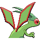 Flygon back-facing sprite from Pokémon Pearl