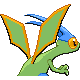 Flygon shiny back-facing sprite from Pokémon Pearl