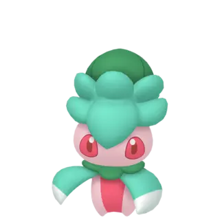 Fomantis front-facing sprite from Pokémon Moon