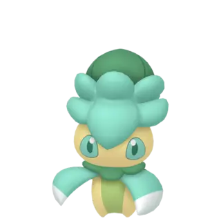 Fomantis shiny front-facing sprite from Pokémon Moon
