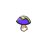 Foongus shiny back-facing sprite from Pokémon White 2