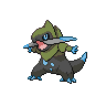 Fraxure shiny front-facing sprite from Pokémon Black 2