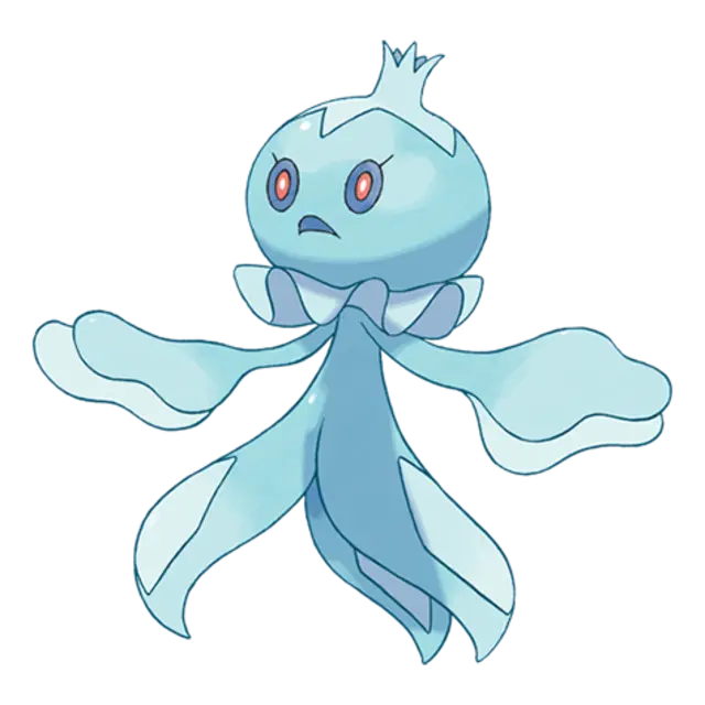 Frillish, the Floating Pokémon — Water/Ghost-type Pokémon official artwork