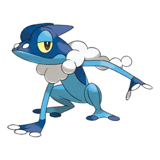 Frogadier official artwork