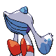 Froslass back-facing sprite from Pokémon Diamond