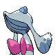 Froslass shiny back-facing sprite from Pokémon Diamond