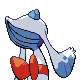 Froslass back-facing sprite from Pokémon HeartGold