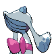 Froslass shiny back-facing sprite from Pokémon HeartGold