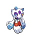 Froslass front-facing sprite from Pokémon Platinum