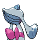 Froslass shiny back-facing sprite from Pokémon Platinum